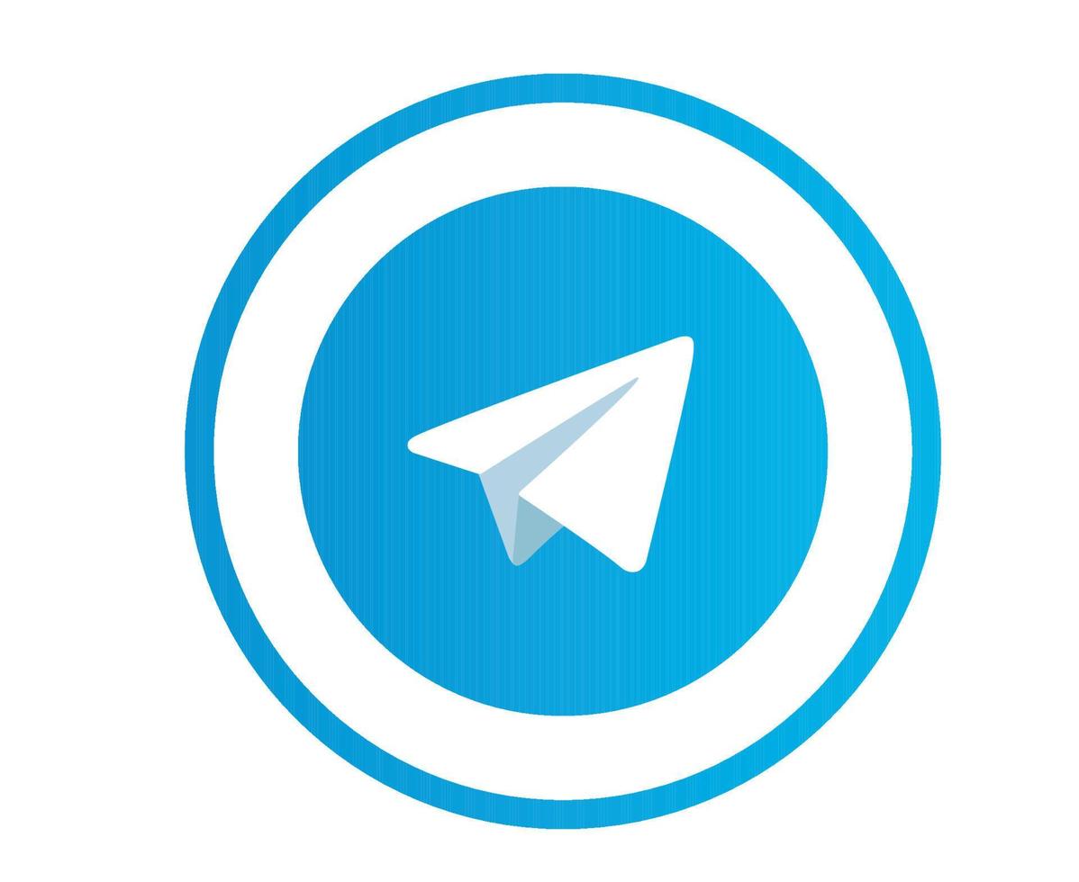 telegrama ícone de mídia social logotipo símbolo design ilustração vetorial vetor