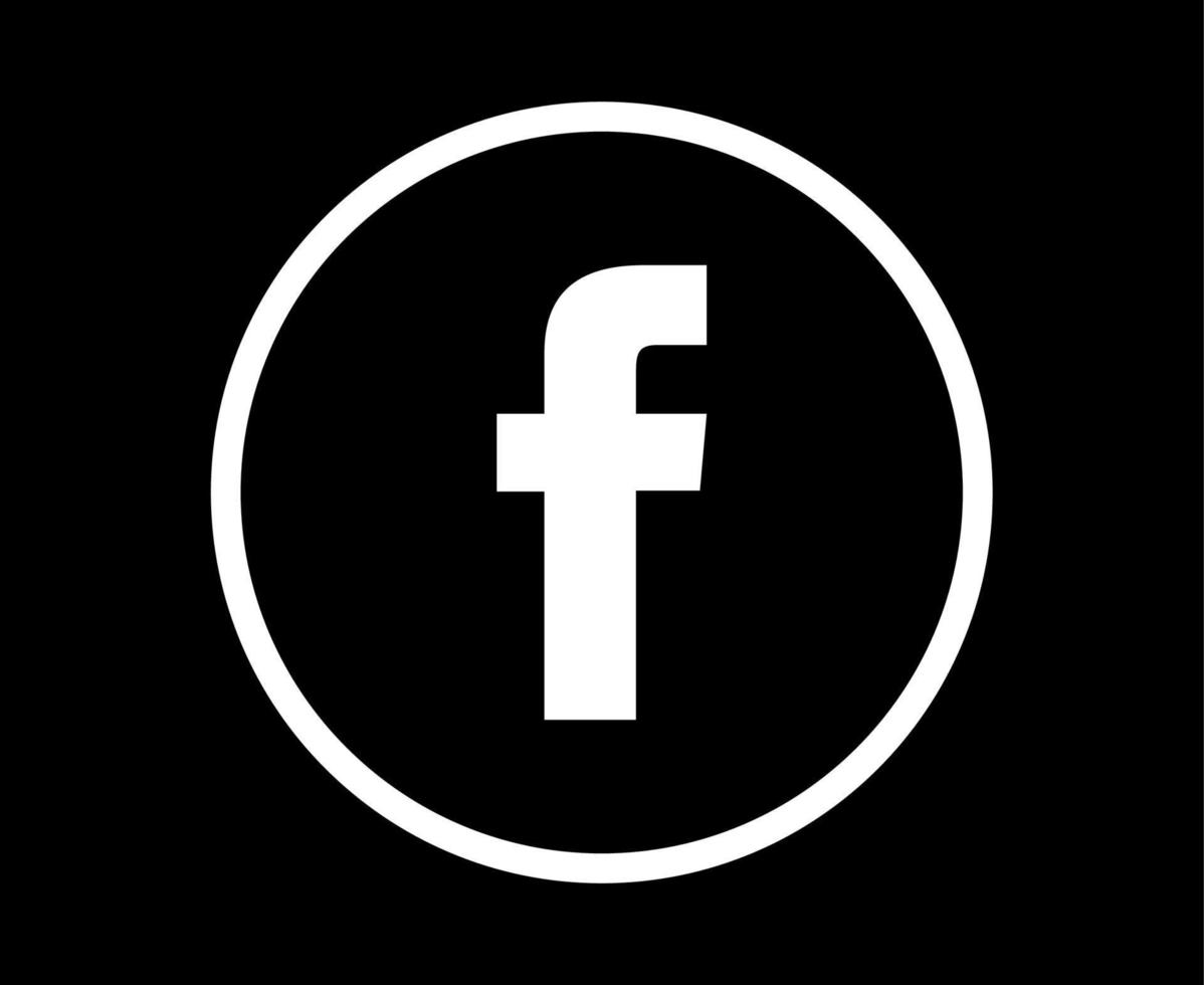 facebook social media ícone logotipo símbolo design ilustração vetorial vetor