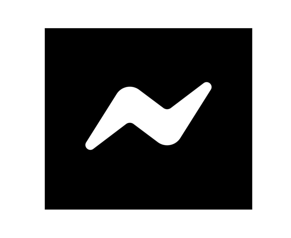 mensageiro de mídia social ícone símbolo logotipo design ilustração vetorial vetor
