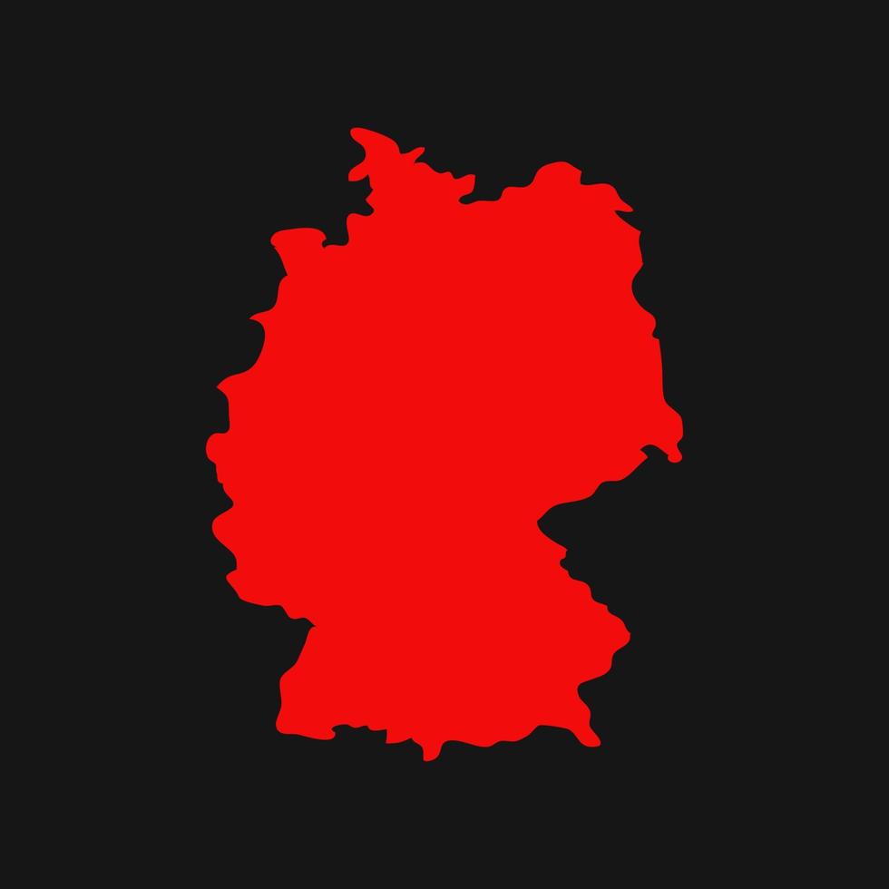 mapa da alemanha em fundo branco vetor