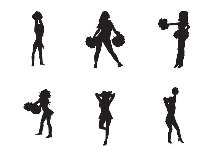 Free Vector Cheerleader Silhouette