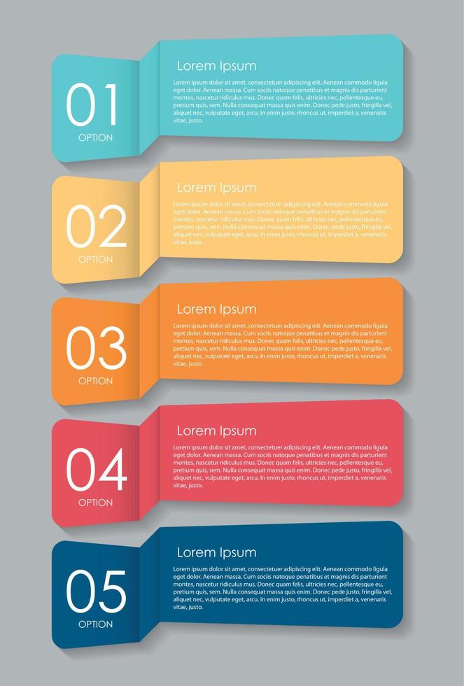 elementos de design de infográfico para sua ilustração vetorial de negócios. vetor