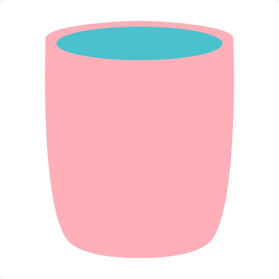 ícone de vaso rosa vetor