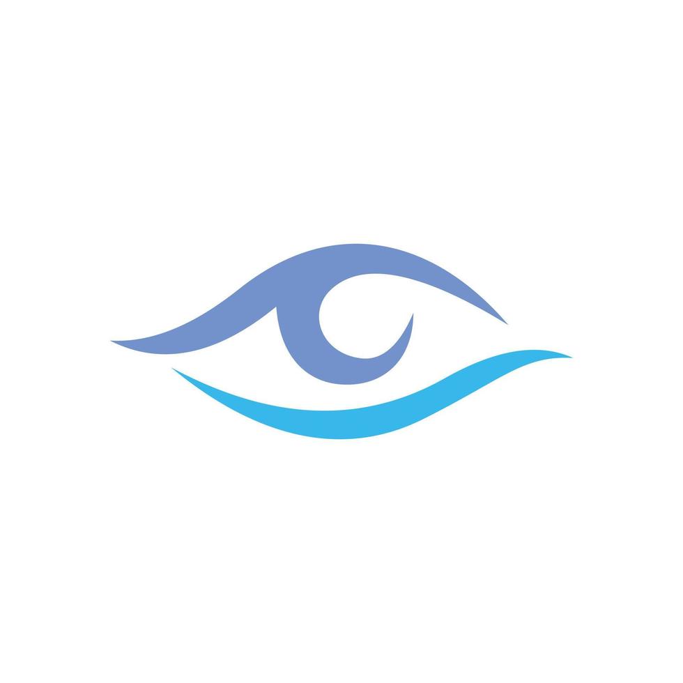 design de logotipo vetorial da visão da saúde ocular. vetor