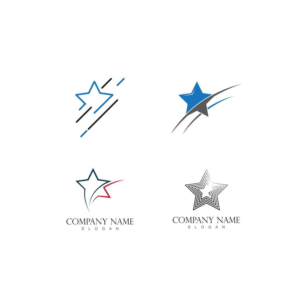 vetor de modelo de logotipo estrela