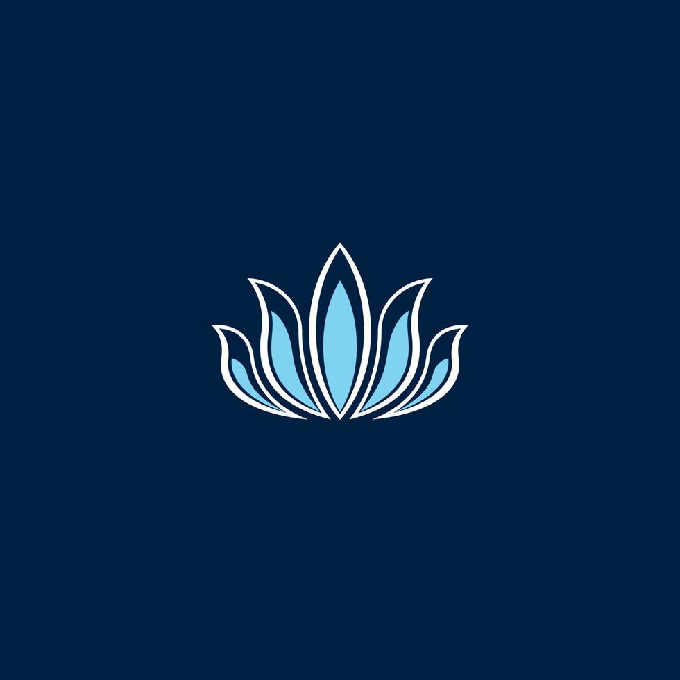 logotipo de lótus ou design de ícone vetor