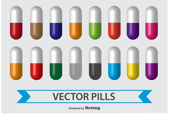 Pílulas vetoriais vetor