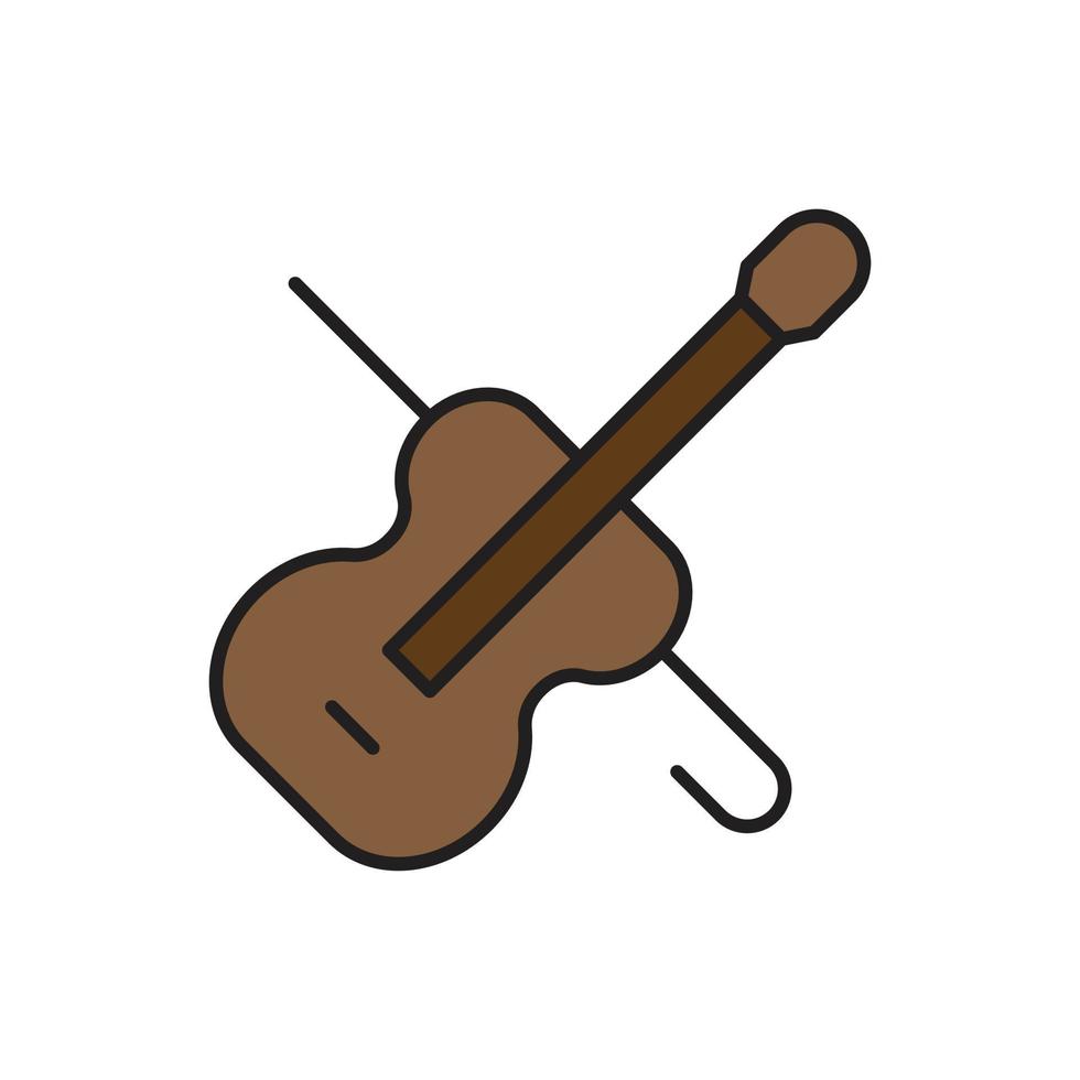 vetor de violino para apresentação do ícone do símbolo do site