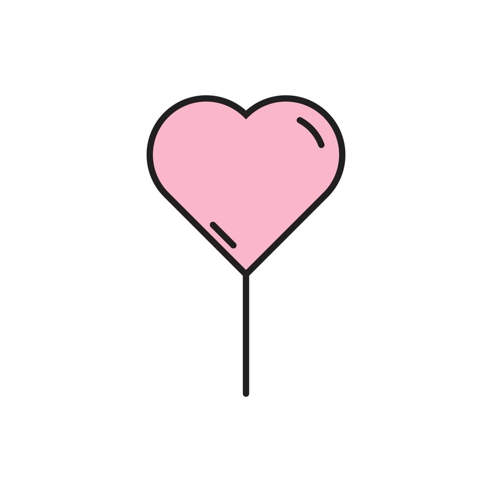 vetor de balão de coração para apresentação de ícone de símbolo de site