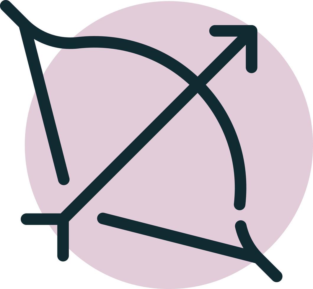 vetor de arco para apresentação do ícone do símbolo do site