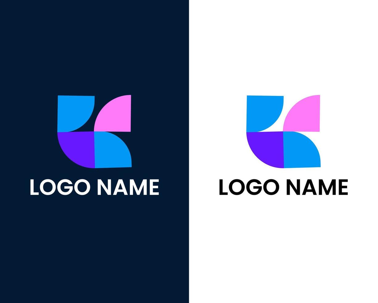 modelo de design de logotipo letra u vetor