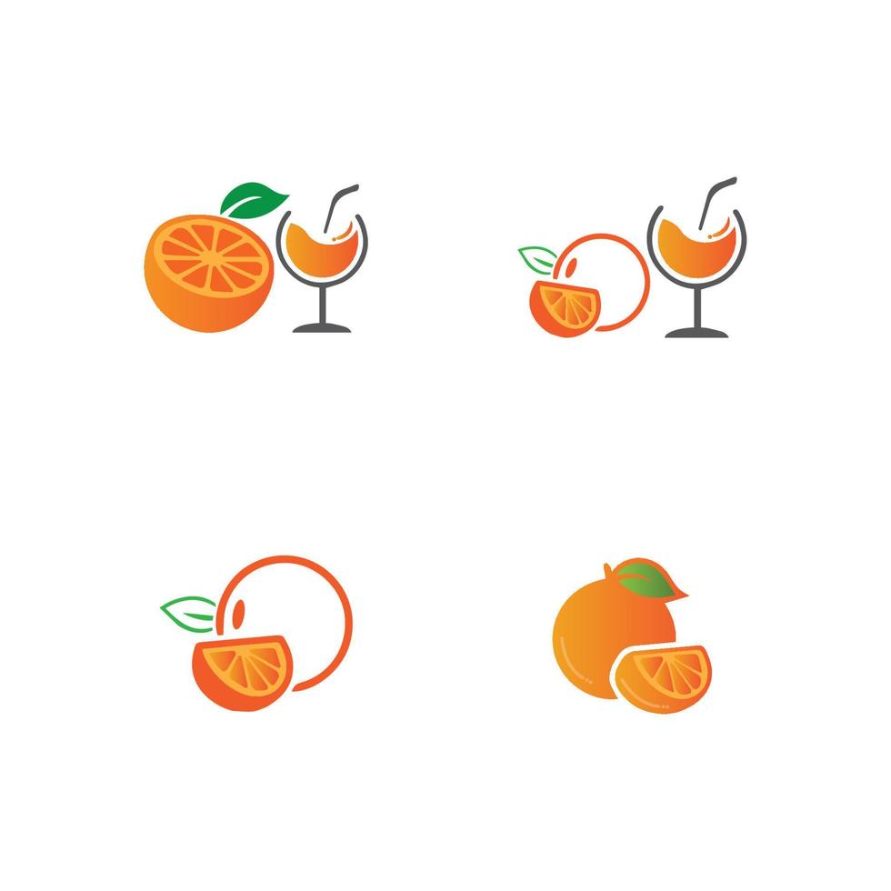 design de logotipo laranja vetor