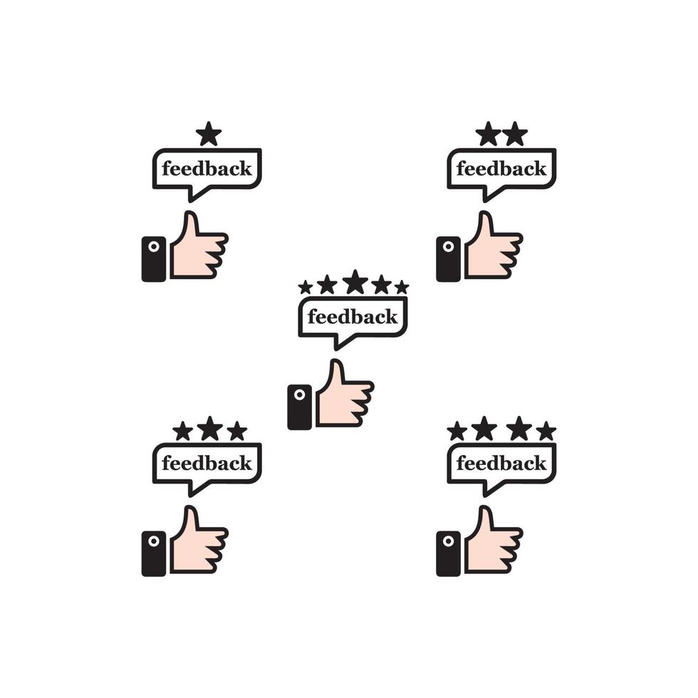 índice de satisfação. design de ícone de feedback do cliente para o conceito de negócios de marketing digital vetor