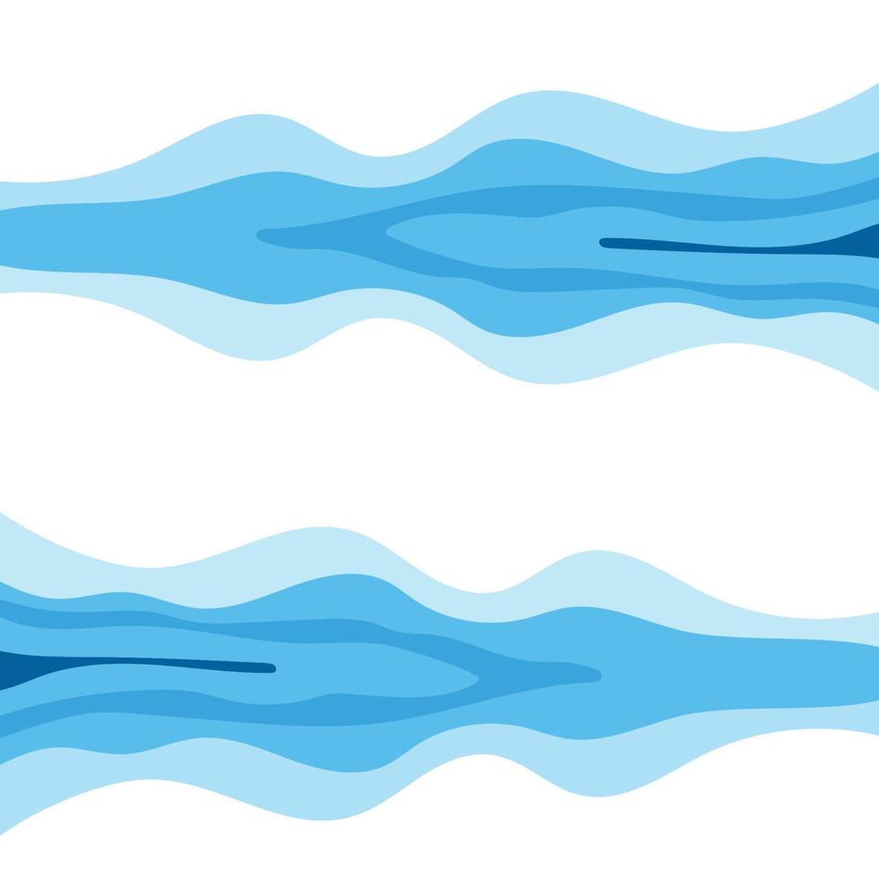 vetor de onda de água abstrata com fundo de design de ilustração de sol
