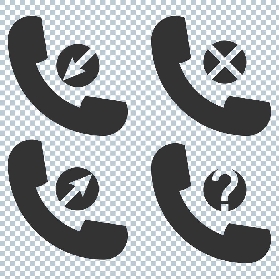 ícone de telefone em design moderno. estilo simples de símbolo de telefone. cor editável vetor