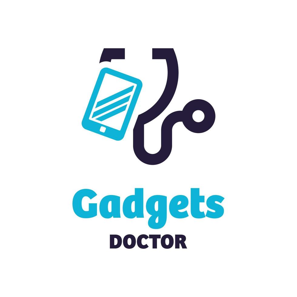 logotipo do médico de gadgets vetor