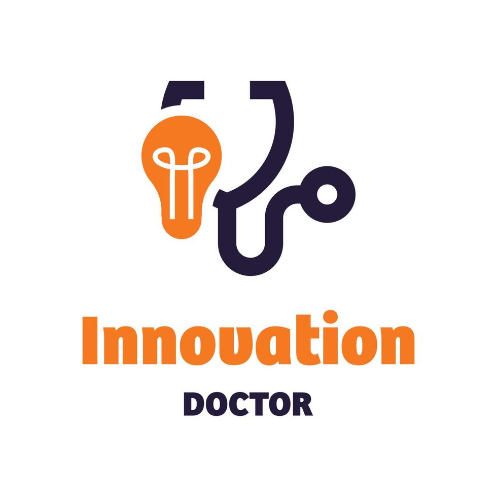 logotipo do médico da inovação vetor