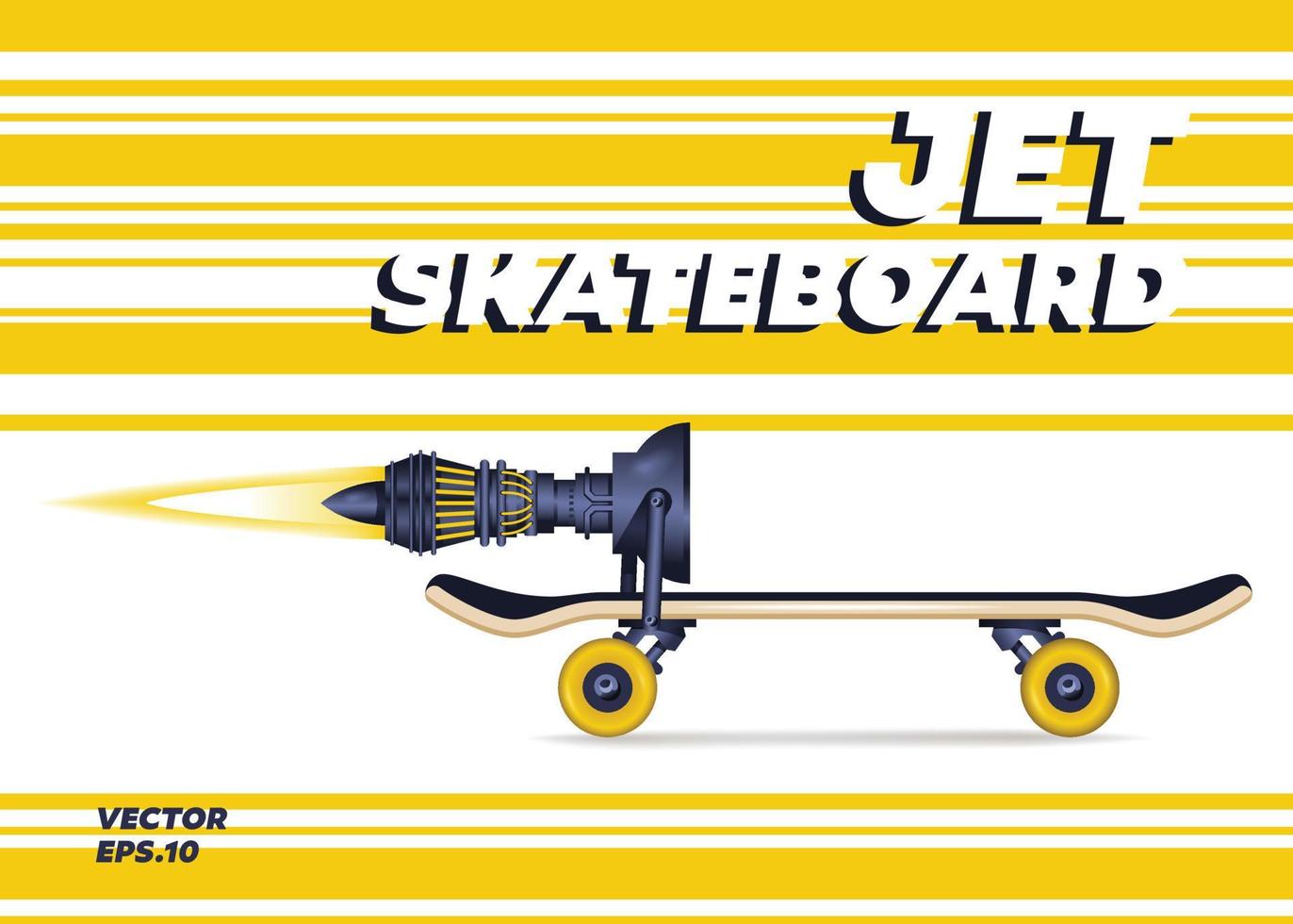 motor de skate a jato vetor