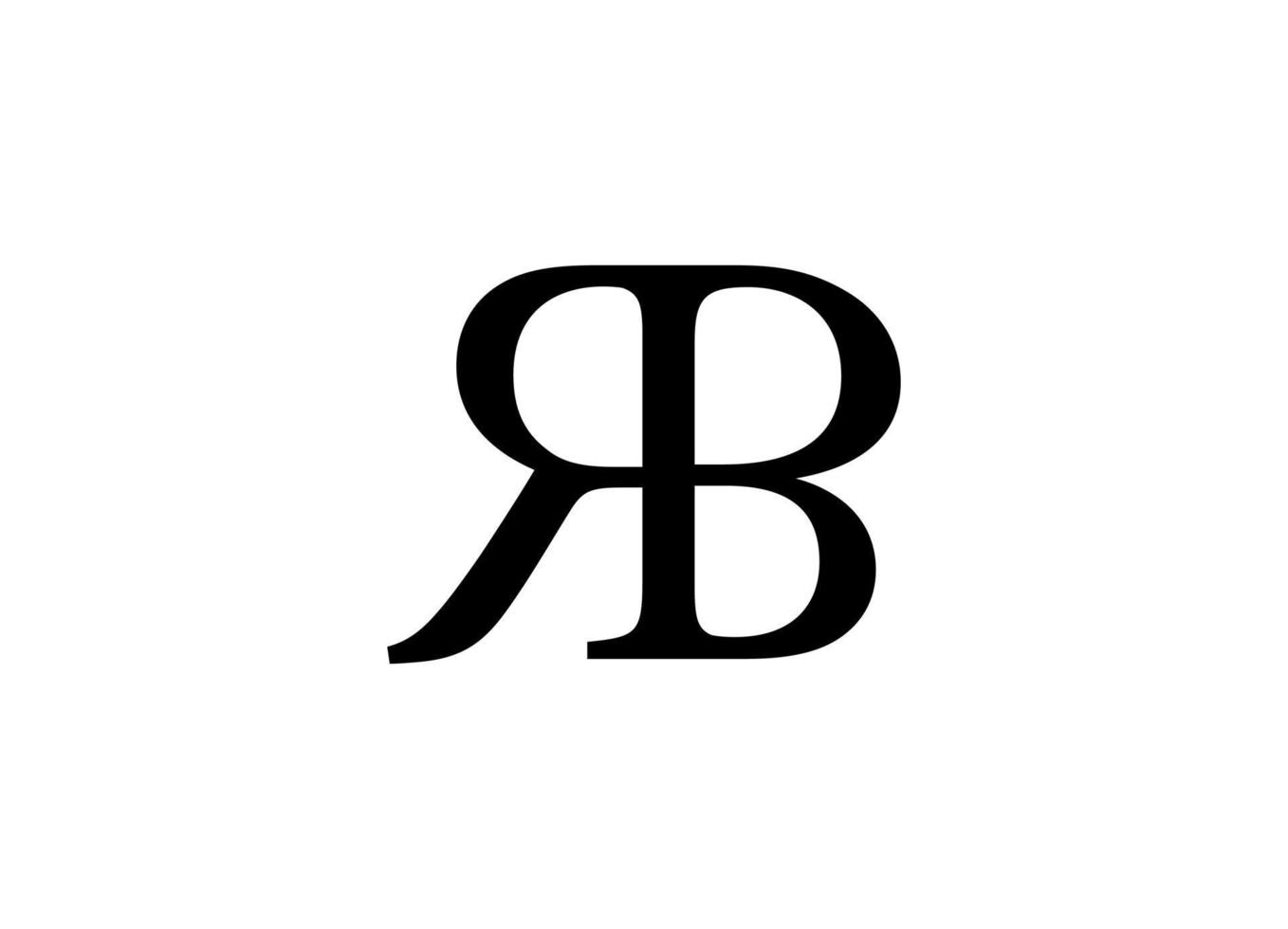 arquivo vetorial gratuito de design de logotipo rb ou br vetor