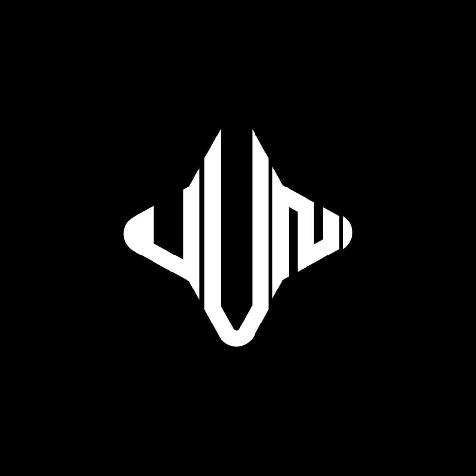 design criativo do logotipo da letra uun com gráfico vetorial vetor
