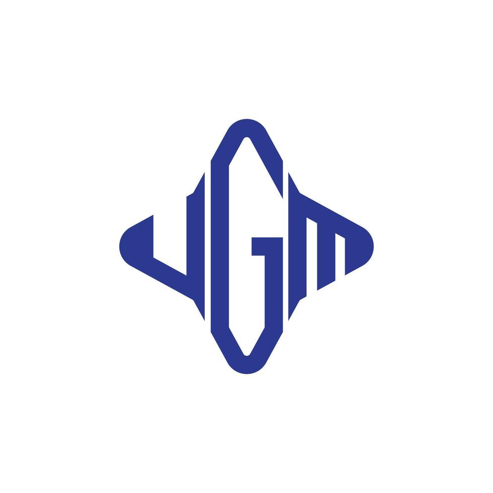 design criativo do logotipo da carta ugm com gráfico vetorial vetor