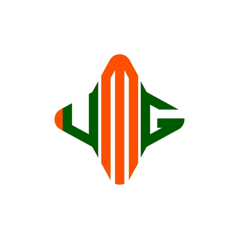 design criativo do logotipo da carta umg com gráfico vetorial vetor