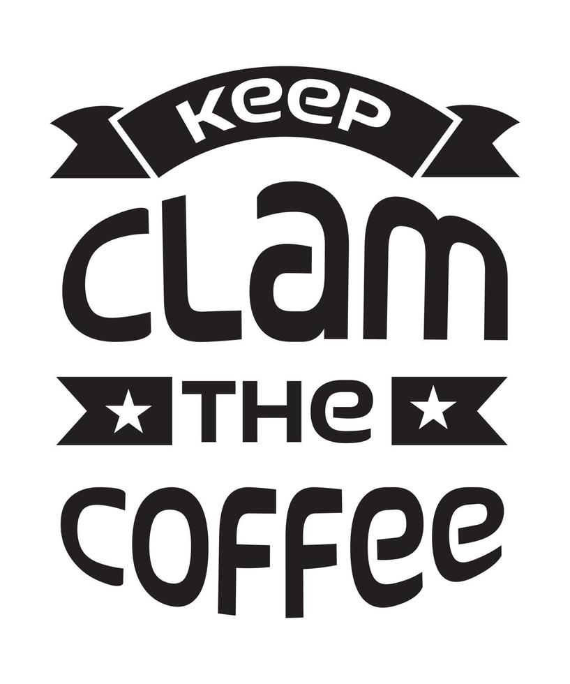 conceito de design de camiseta de café vetor