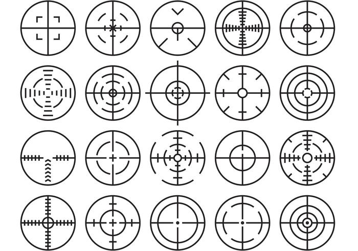 Vetores Crosshairs