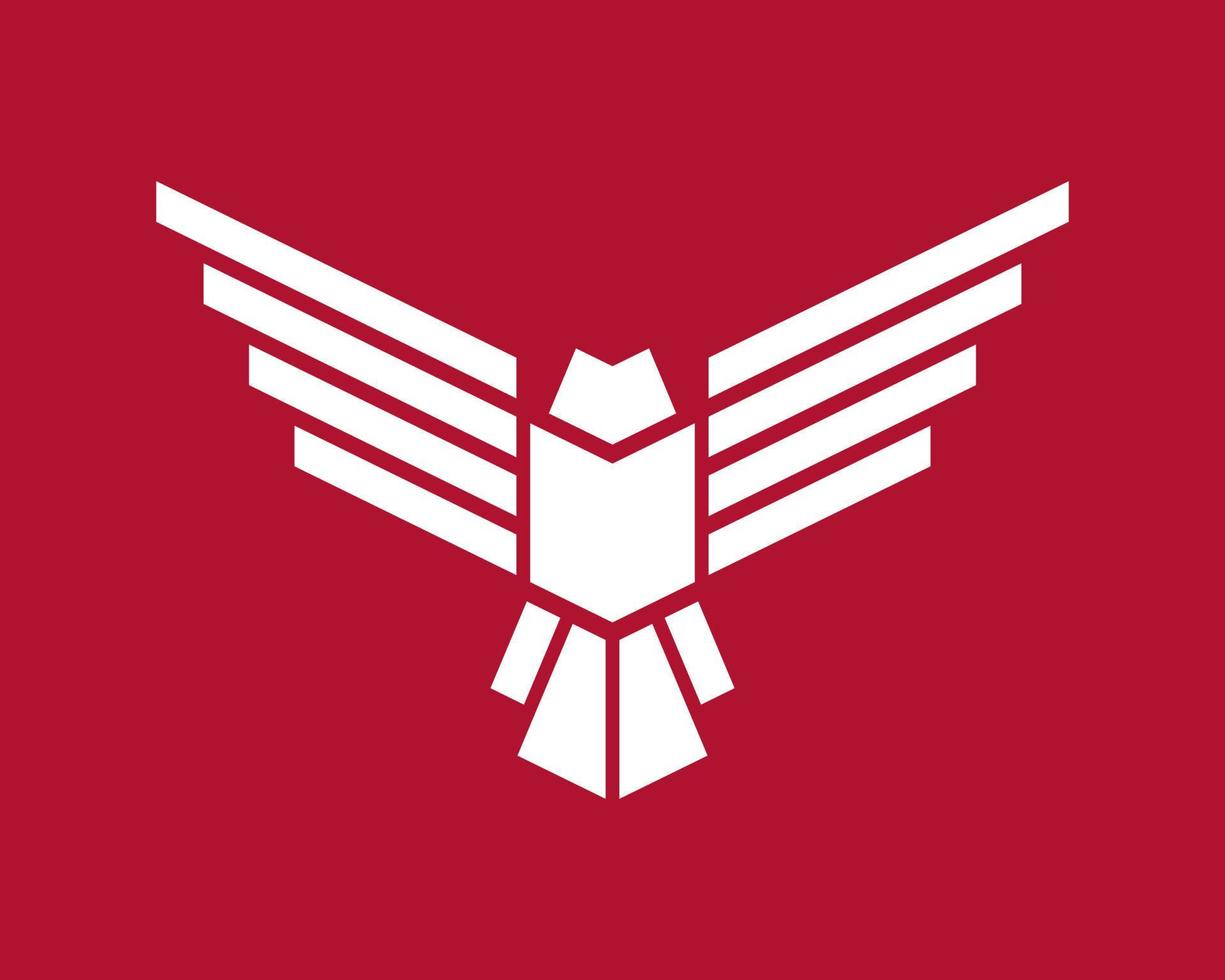 logotipo de pássaro sólido vetor