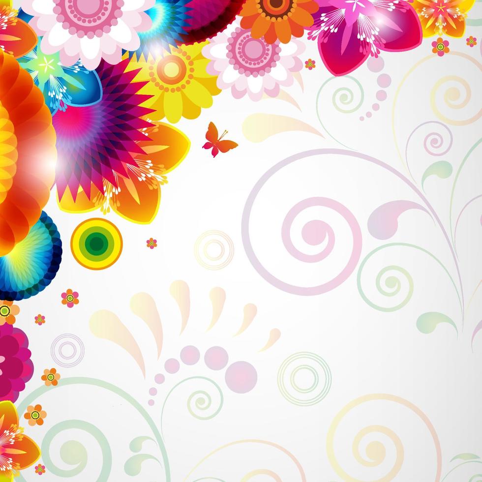 fundo de design floral eps10. vetor