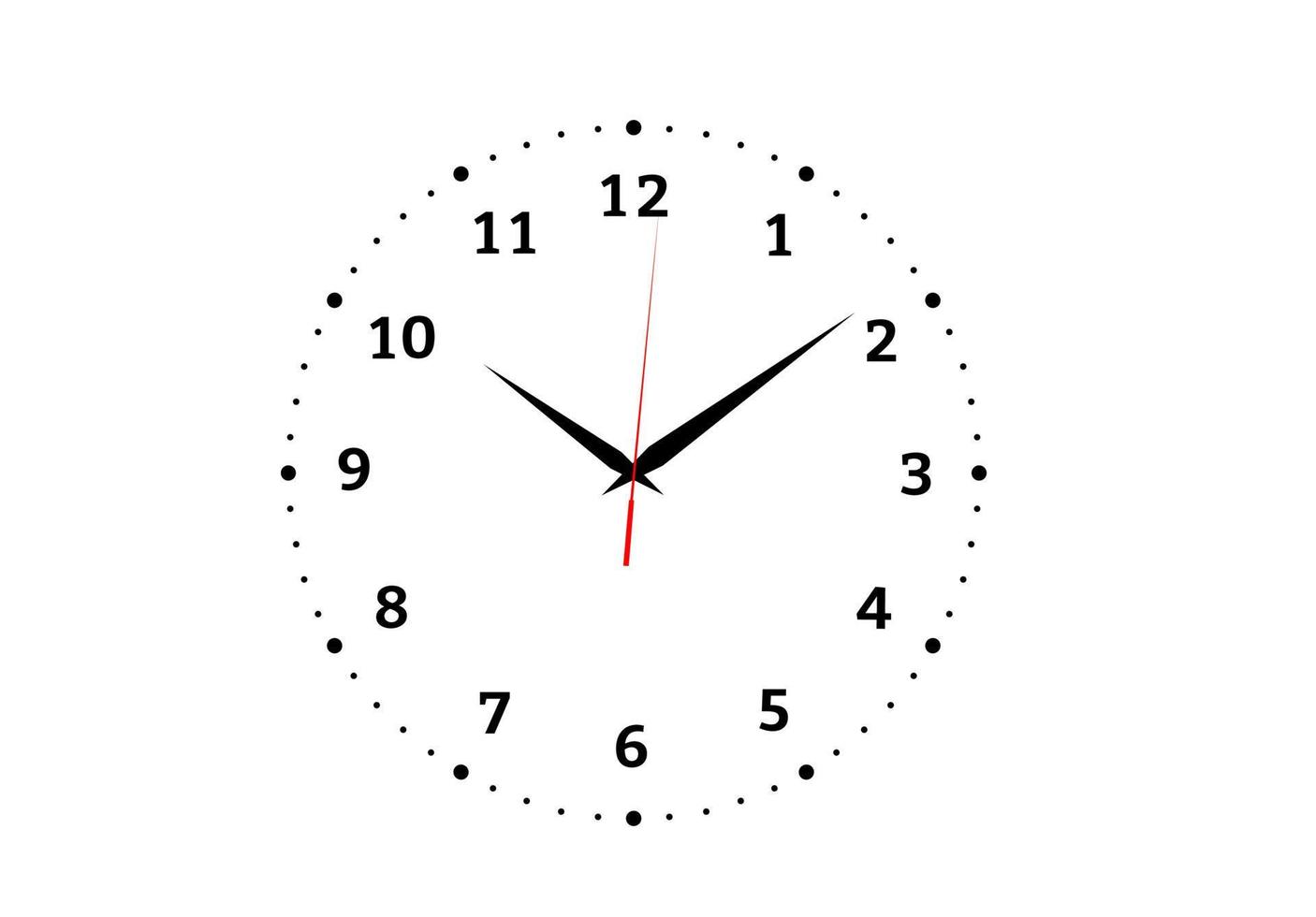 ícone de relógio isolado no fundo branco vetor