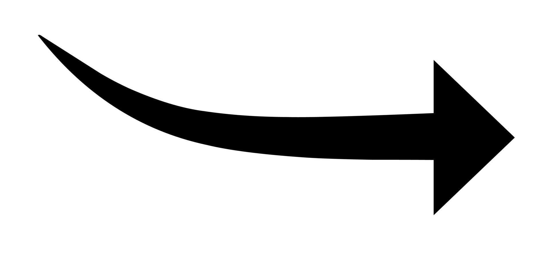 ícone de seta curva vetor