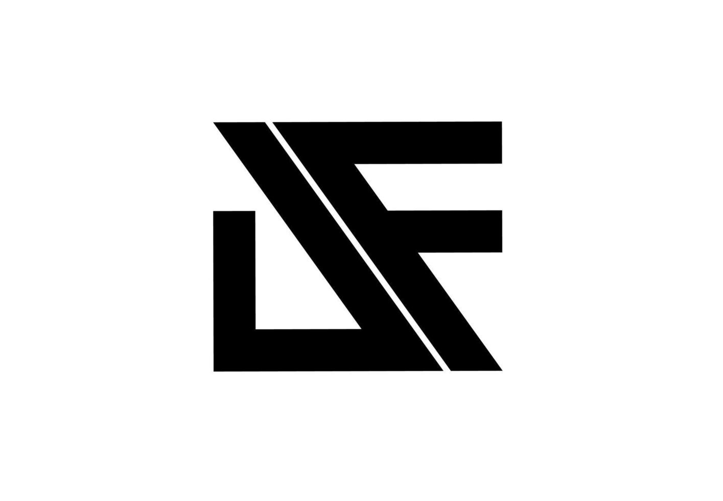 jf fj jf logotipo da letra inicial vetor