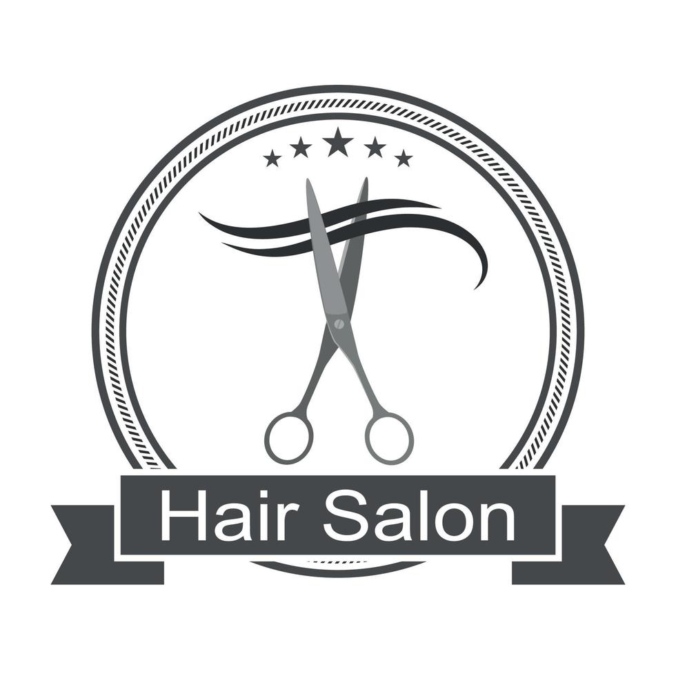 ilustração do logotipo do barbeiro. vetor