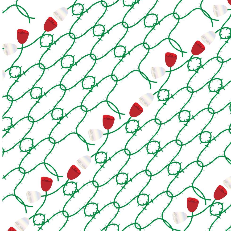 cenário de fundo de rosas entrelaçadas vetor