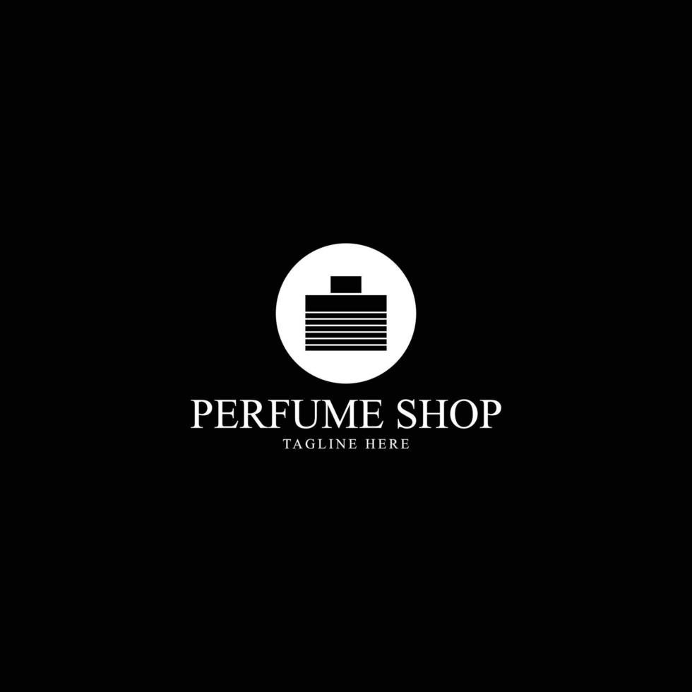 conceito de design de logotipo de loja de perfume vetor