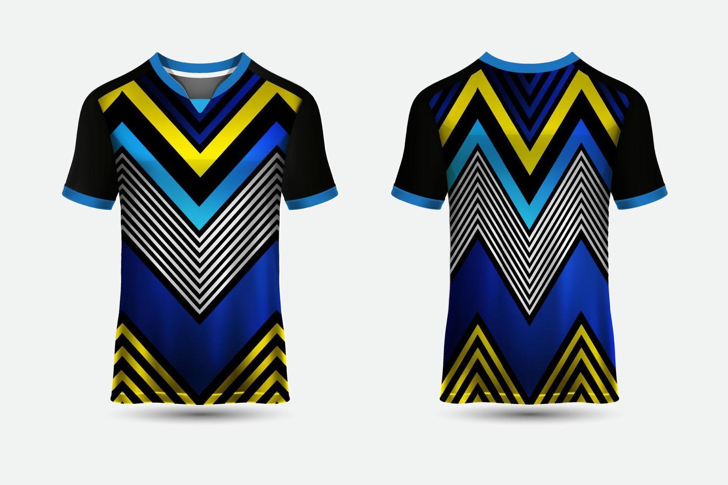 ilustração vetorial de camisetas de design de camisa esportiva abstrata vetor