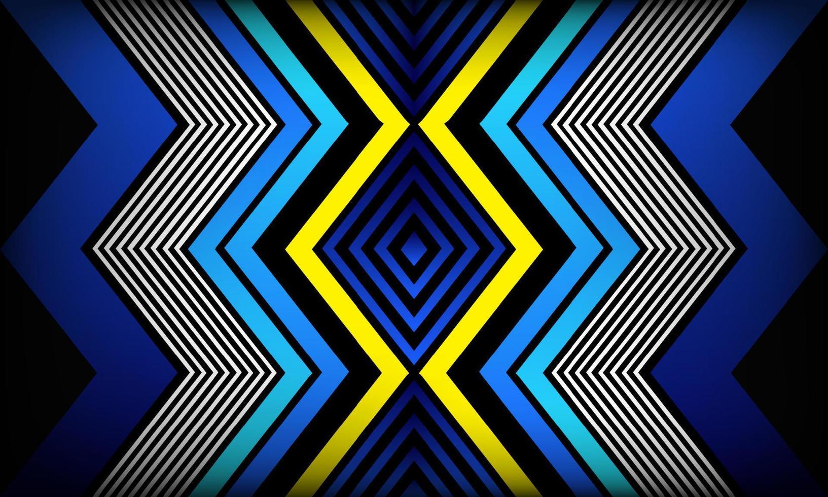 vetor de fundo de desenho geométrico abstrato azul e preto