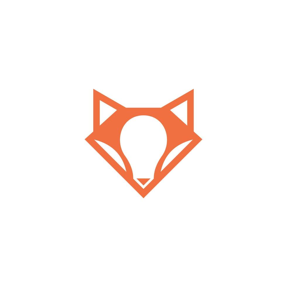 vetor de design de logotipo de cabeça de lobo.