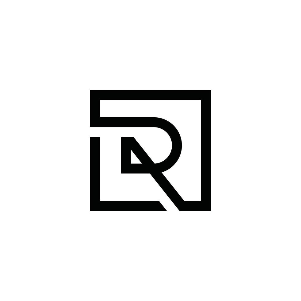 conceito de design de logotipo de vetor letra inicial r