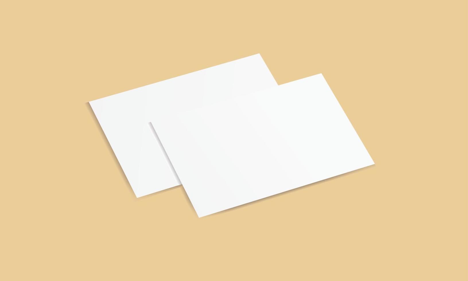 modelo de maquete mínima de cartão de visita cartão postal panfleto banner apresentação de escritório anúncio vetor