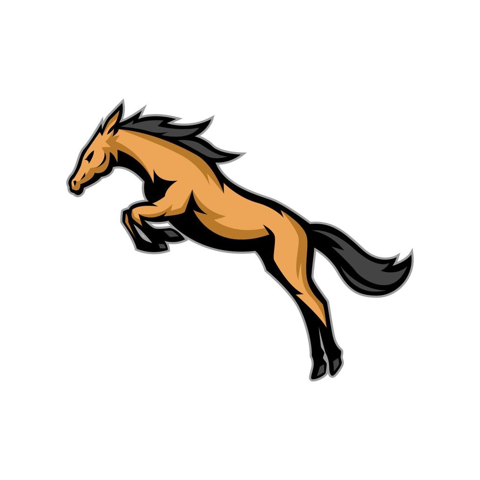 logotipo da mascote do cavalo vetor