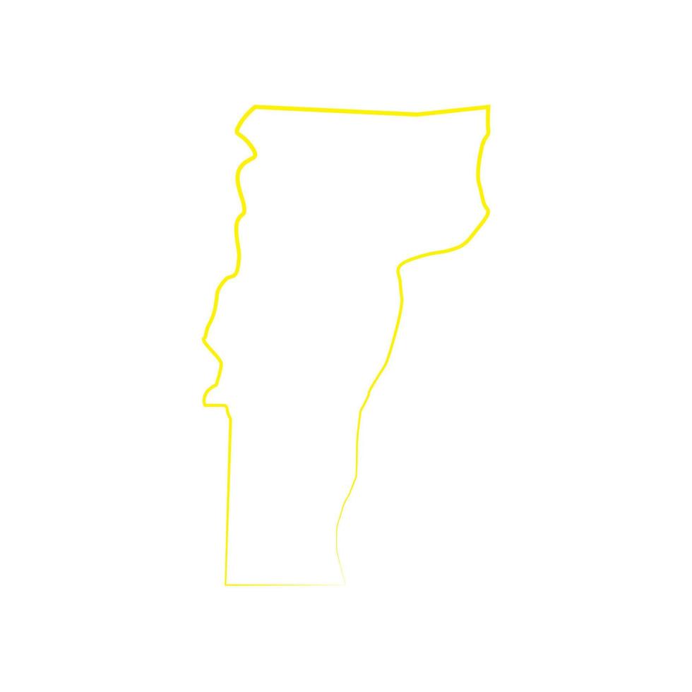 mapa ilustrado de vermont vetor