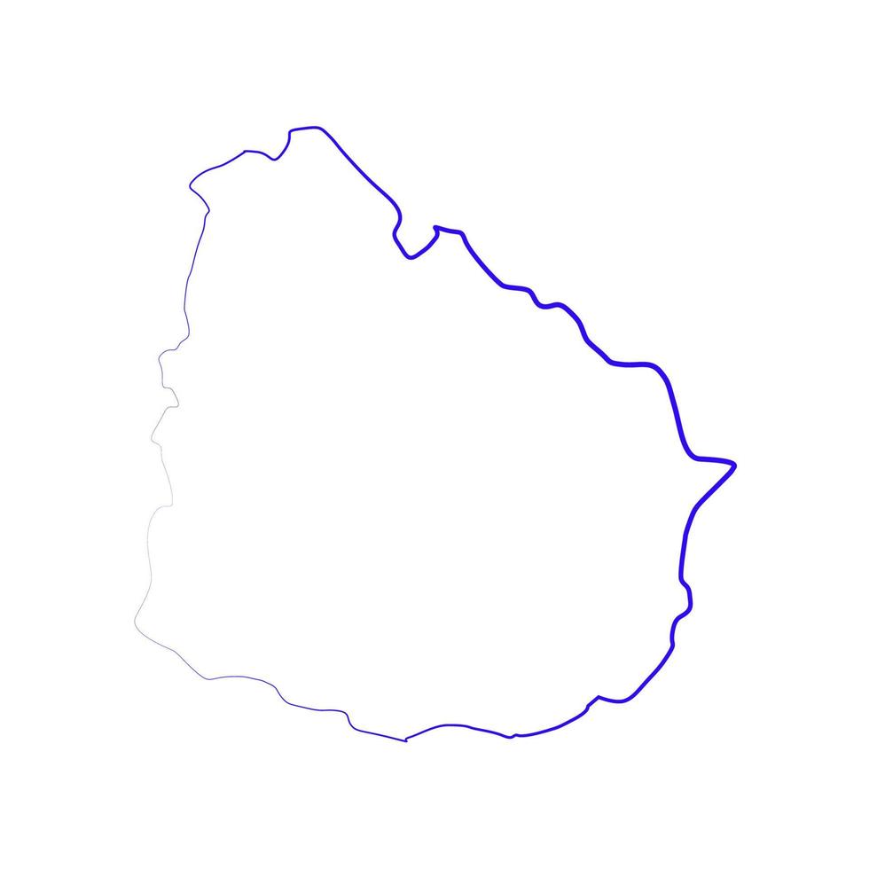 mapa do uruguai ilustrado vetor