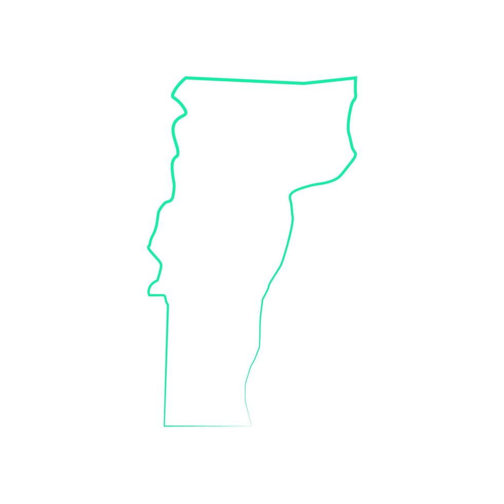 mapa ilustrado de vermont vetor