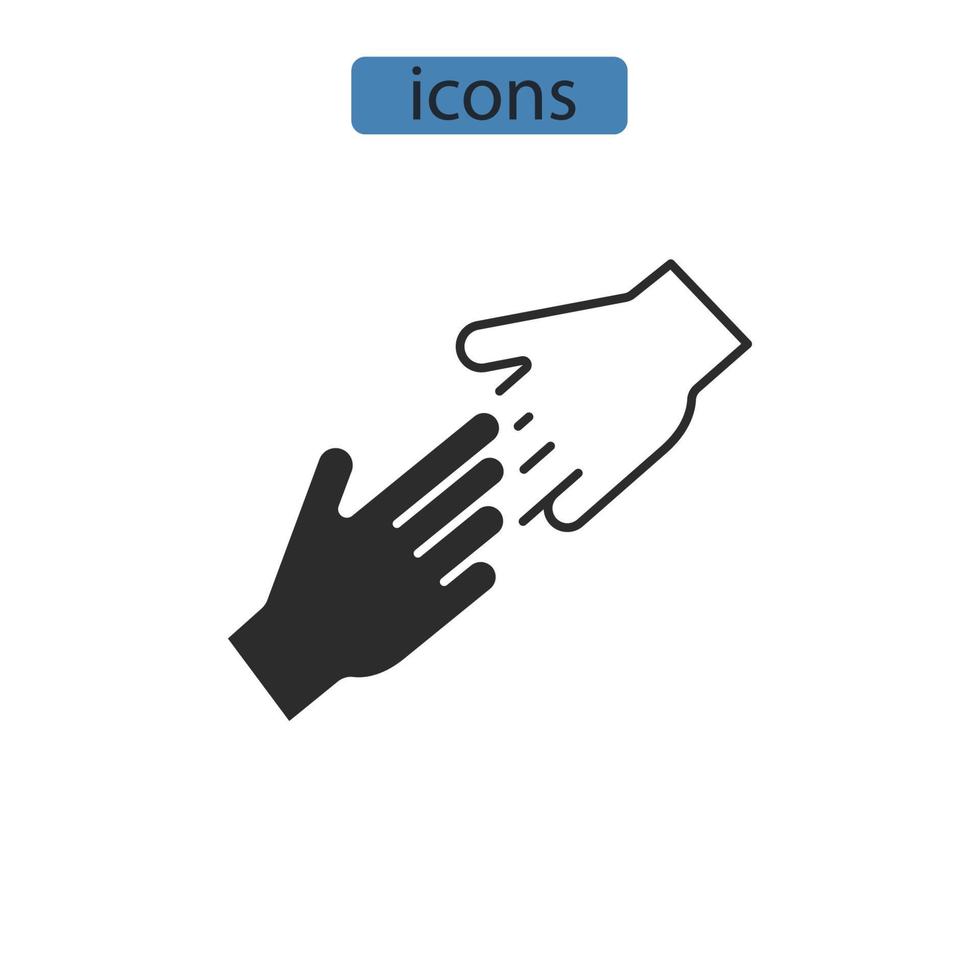 ícones de participação símbolo elementos vetoriais para infográfico web vetor