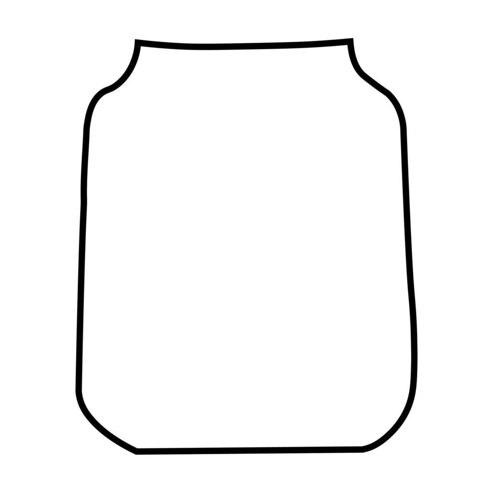 coleção de desenhos de contorno de vasos no eps 10 vetor