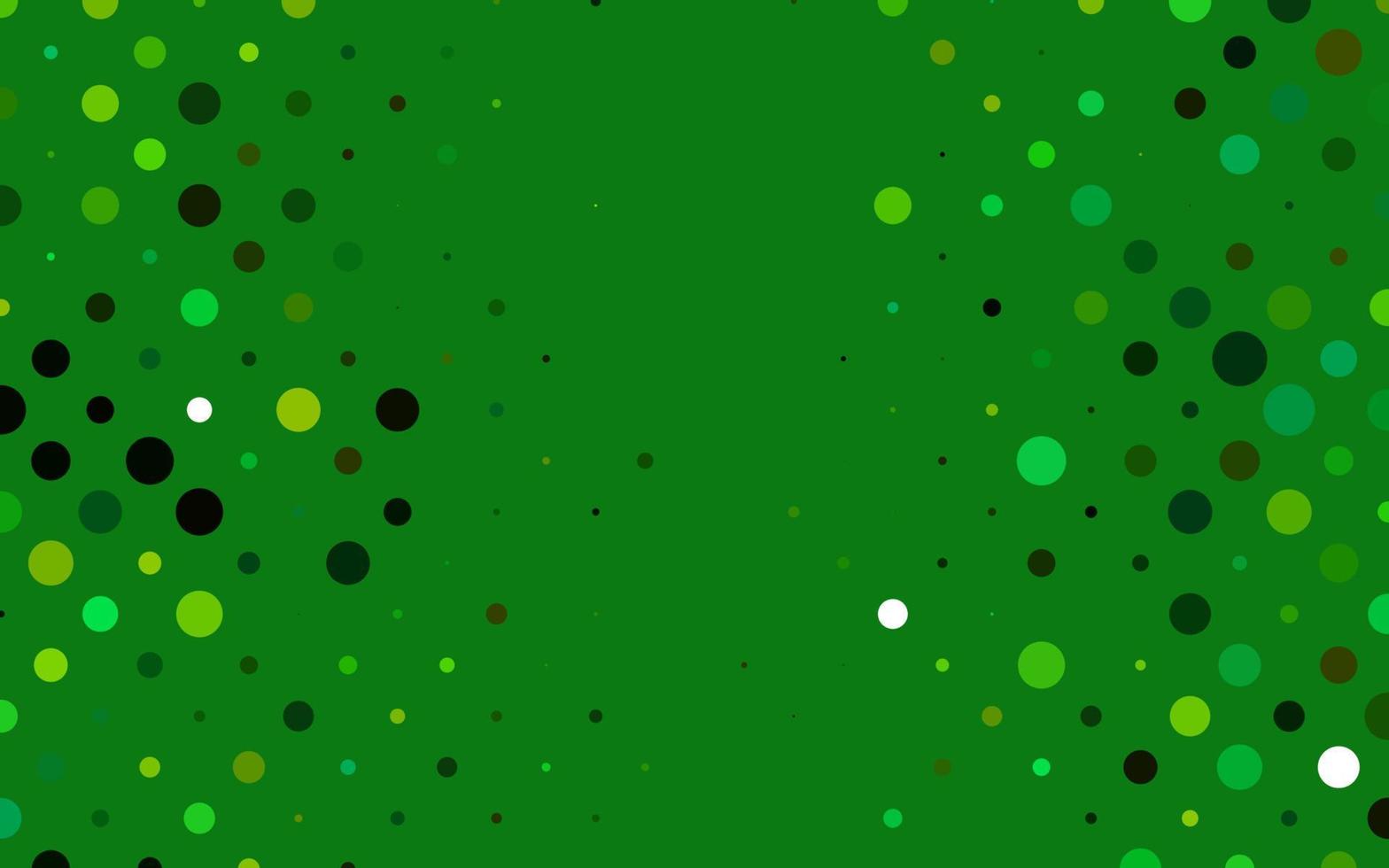 layout de vetor verde e amarelo claro com formas de círculo.