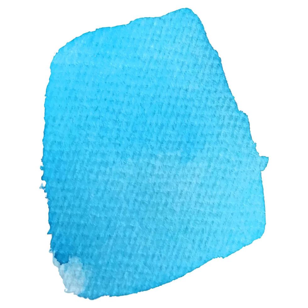 pinceladas de aquarela abstratas azuis pintaram o fundo. papel de textura. ilustração vetorial. vetor