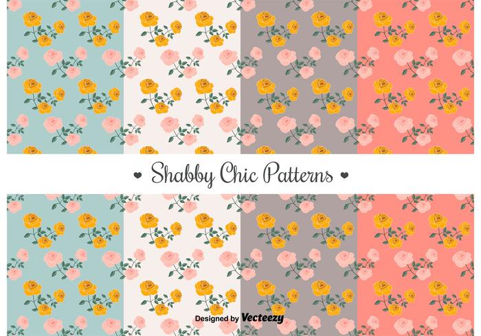 Free Shabby Chic Patterns vetor